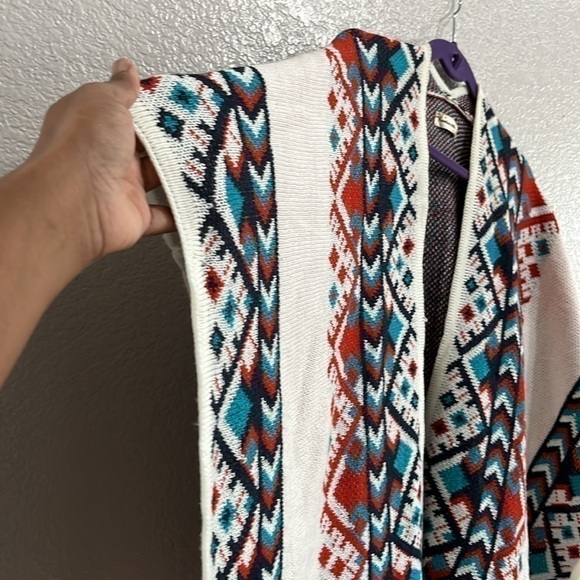 Southern Stitch ETHNIC STYLED KNITTED CARDIGAN SWEATER | HIPPIE PONCHO One SIZE - Picture 2 of 9